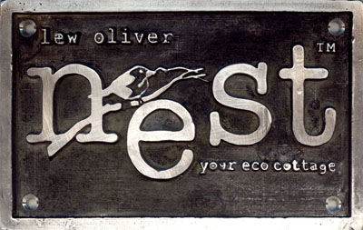 NEST cast pewter plaque