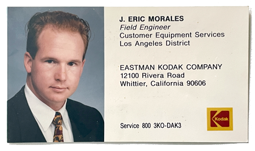 Kodak field service identification badge